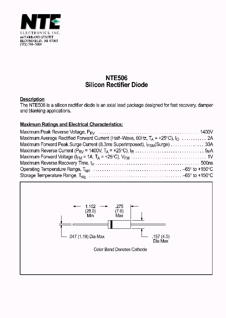 NTE506_69957.PDF Datasheet