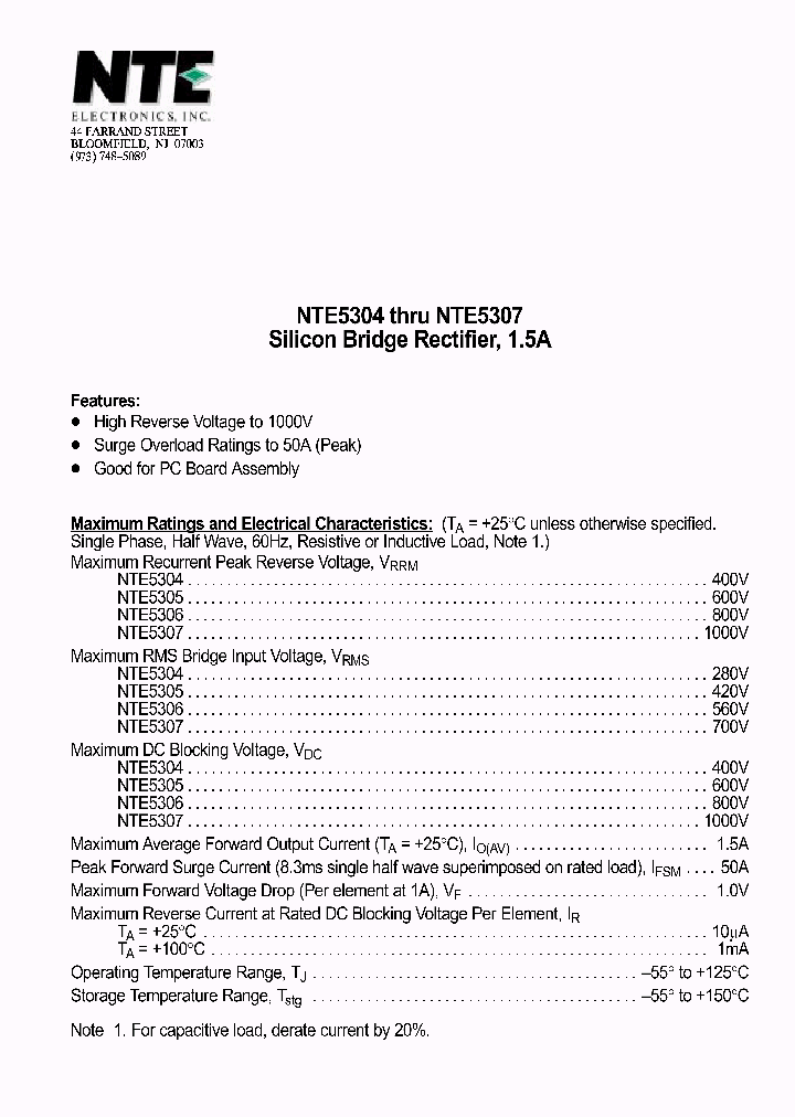 NTE5304_69974.PDF Datasheet