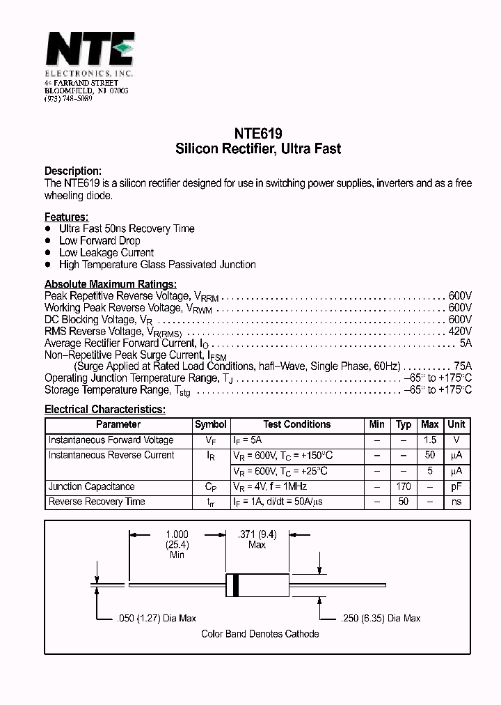 NTE619_70041.PDF Datasheet