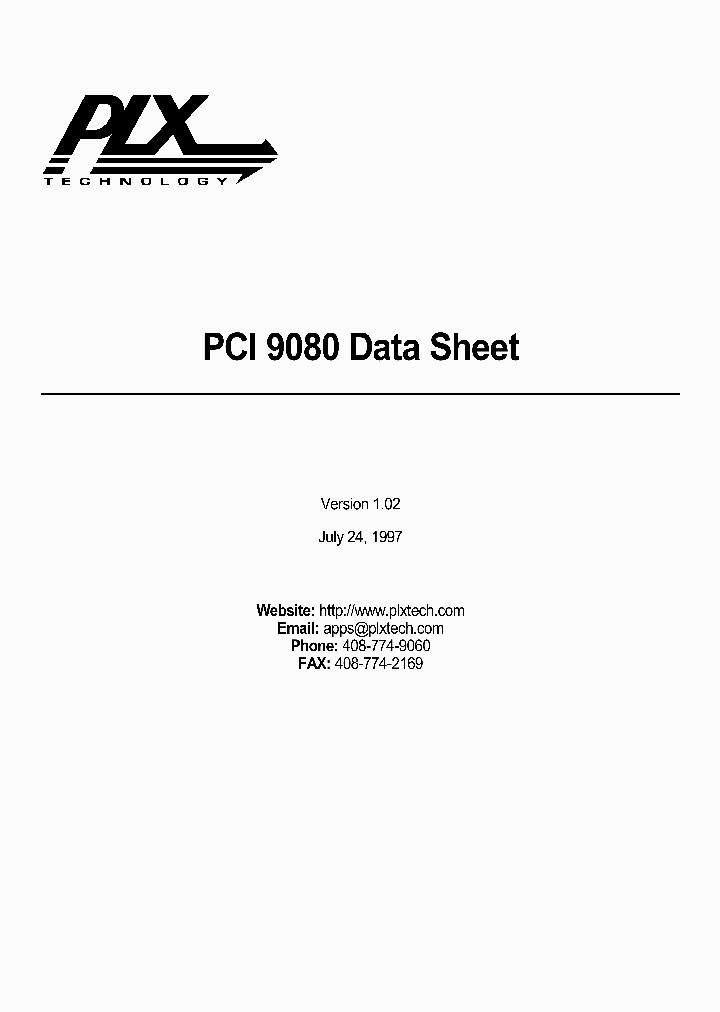 PCI9080_34234.PDF Datasheet