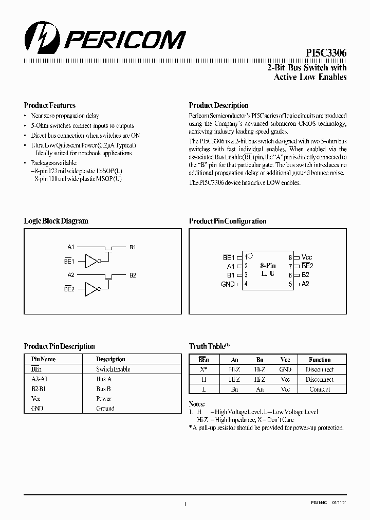 PI5C3306_151583.PDF Datasheet