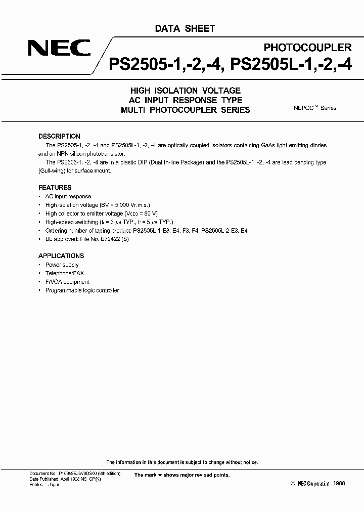 PS2505_6622.PDF Datasheet