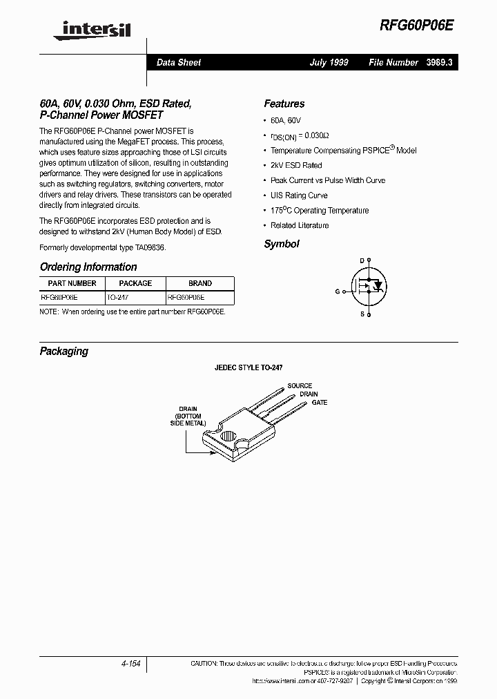 RFG60P06E_171229.PDF Datasheet