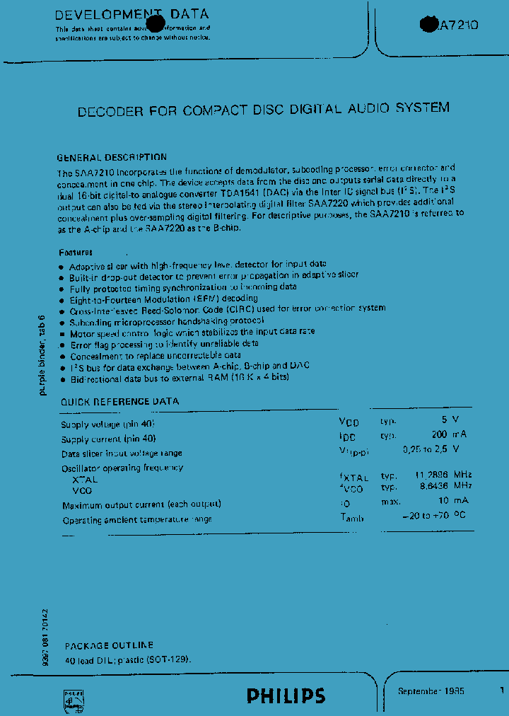 SAA7210_164342.PDF Datasheet