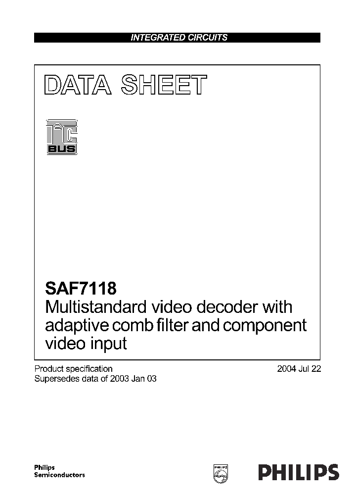 SAF7118_93684.PDF Datasheet