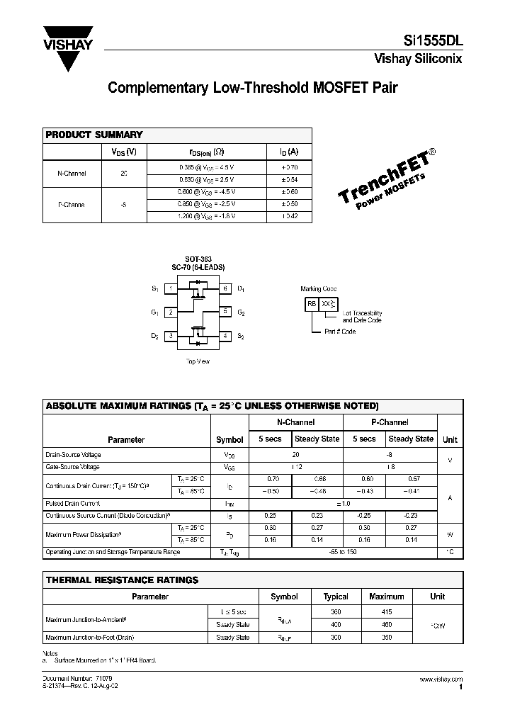 SI1555DL_179934.PDF Datasheet