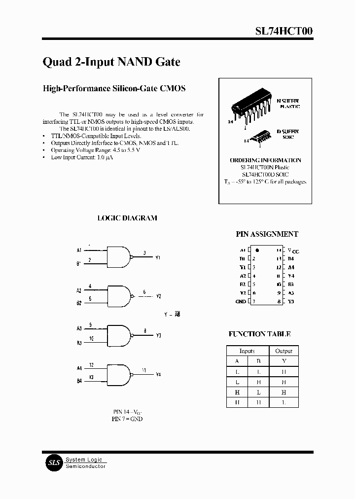 SL74HCT00_18947.PDF Datasheet