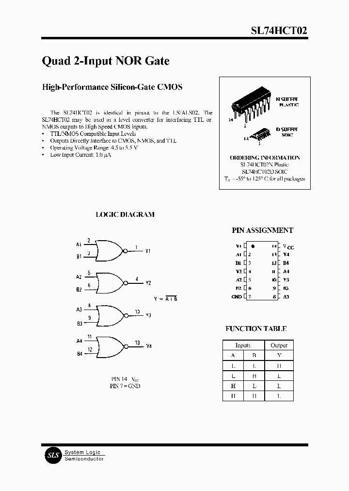 SL74HCT02_18950.PDF Datasheet