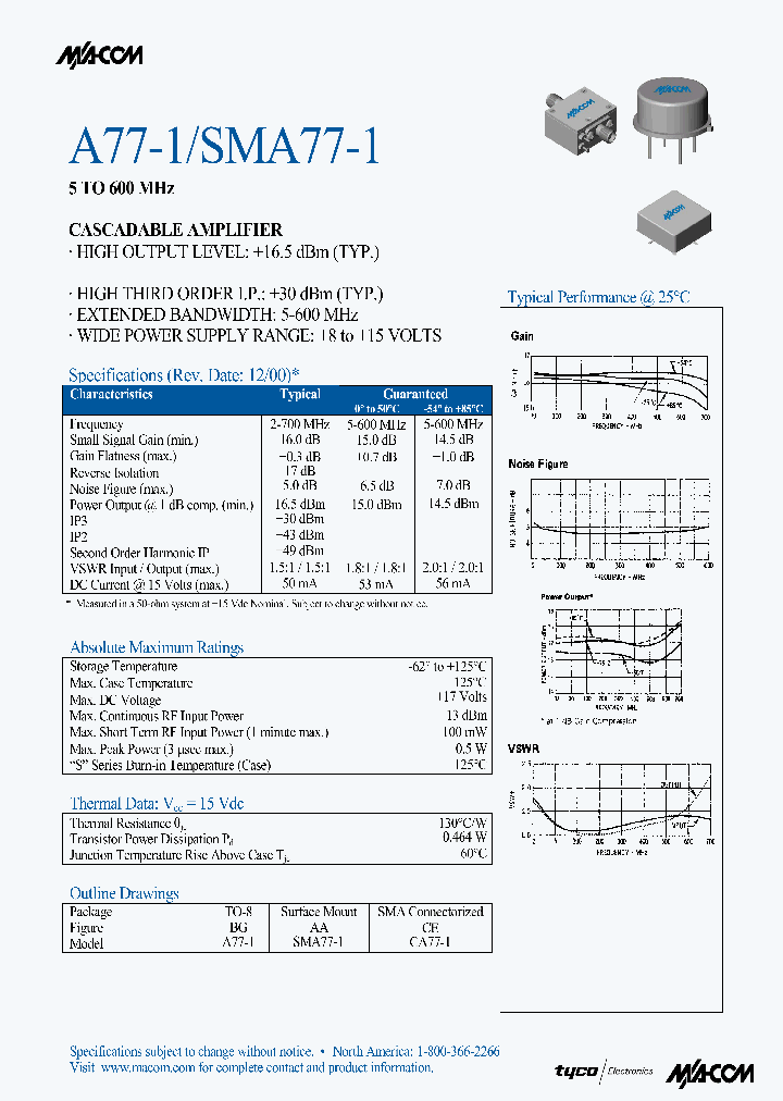 SMA77-1_128976.PDF Datasheet