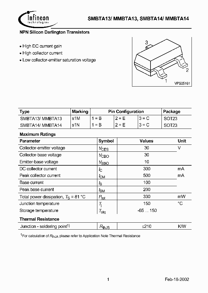 SMBTA13_43384.PDF Datasheet