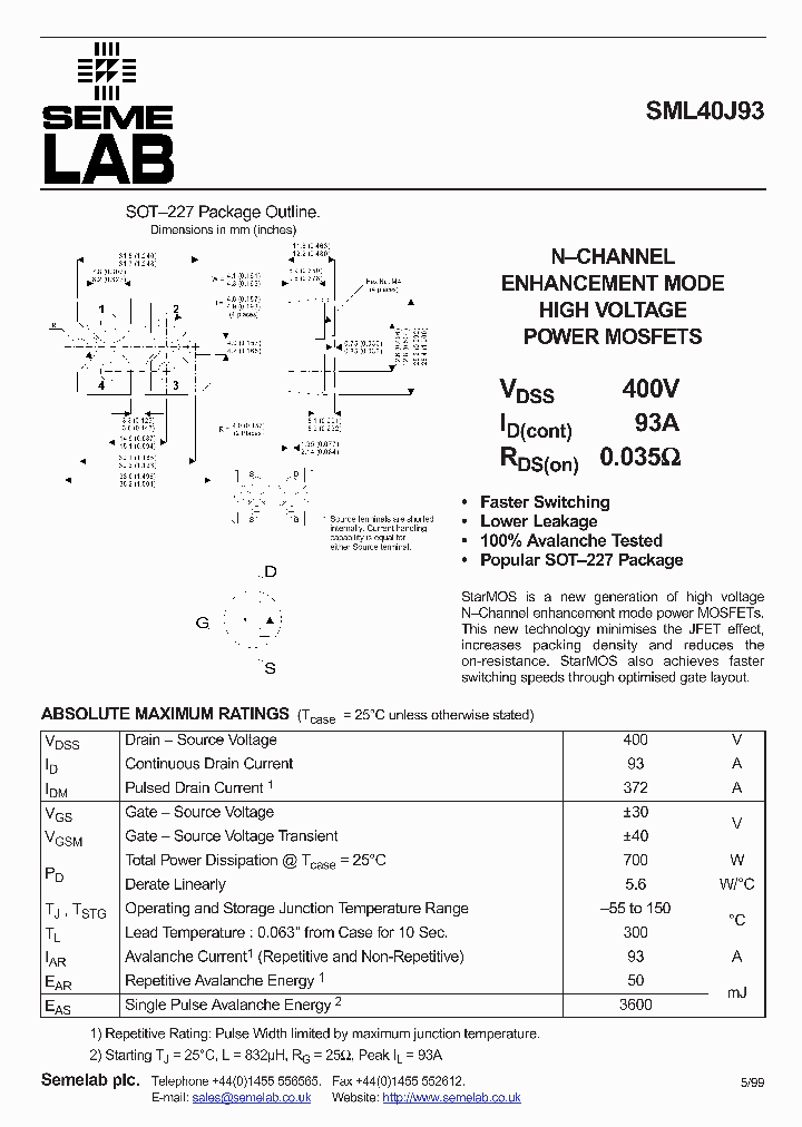 SML40J93_41454.PDF Datasheet