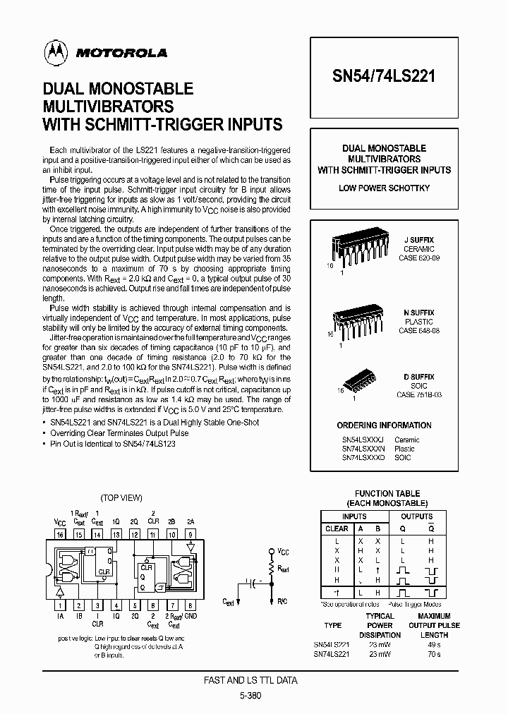 SN54LS221J_156837.PDF Datasheet