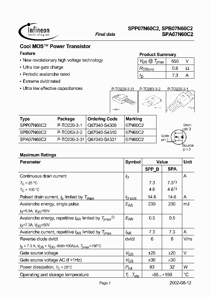 SPA07N60C2_35778.PDF Datasheet