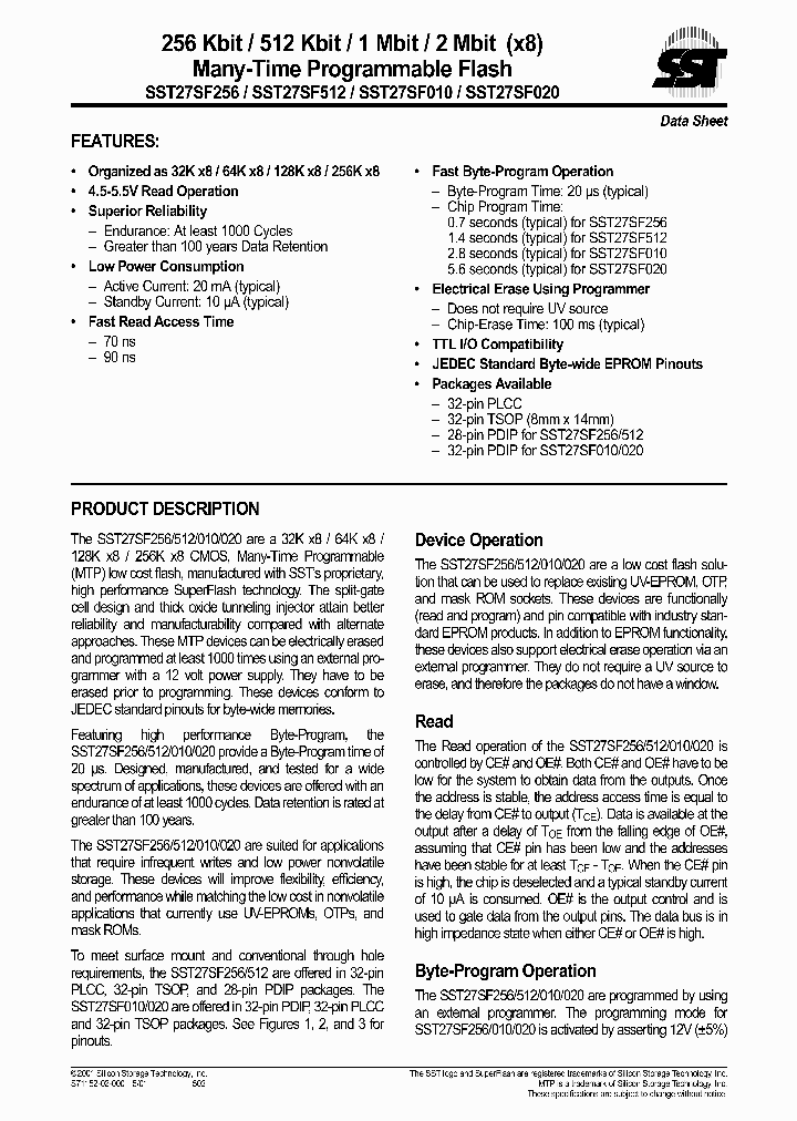 SST27SF010_34969.PDF Datasheet