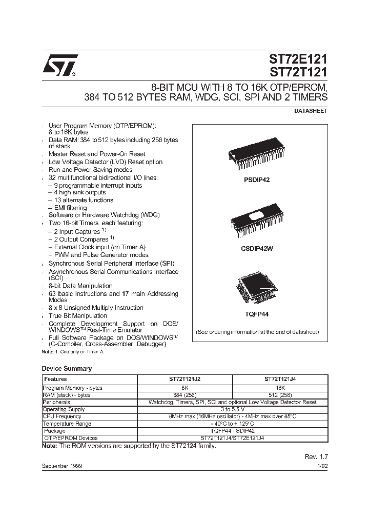 ST72T121_94959.PDF Datasheet