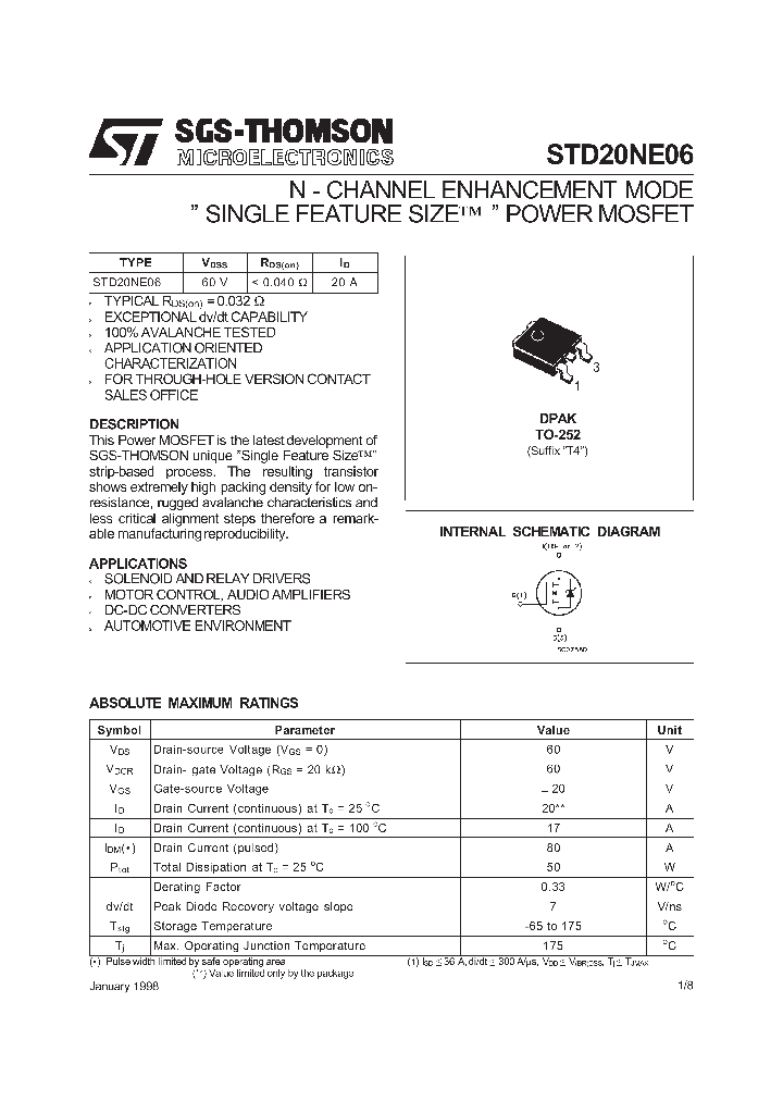 STD20NE06_152868.PDF Datasheet