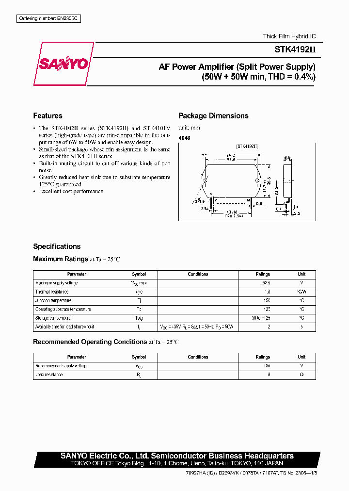 STK4192_123352.PDF Datasheet