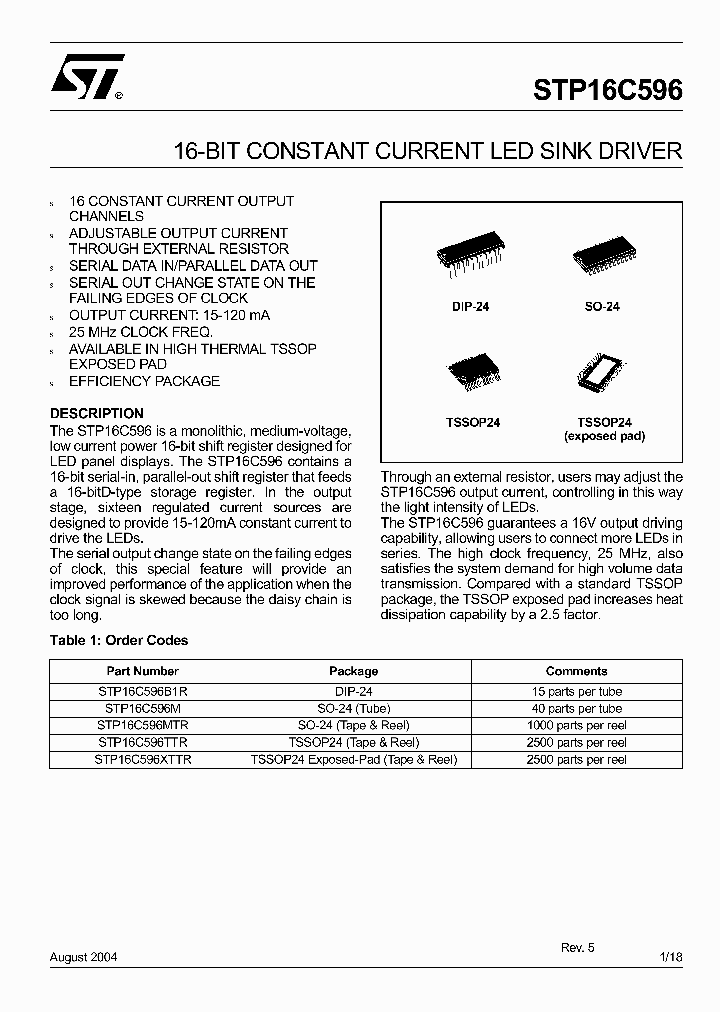 STP16C596_64805.PDF Datasheet