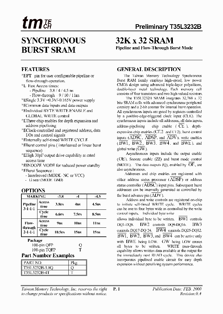 T35L3232B_36658.PDF Datasheet