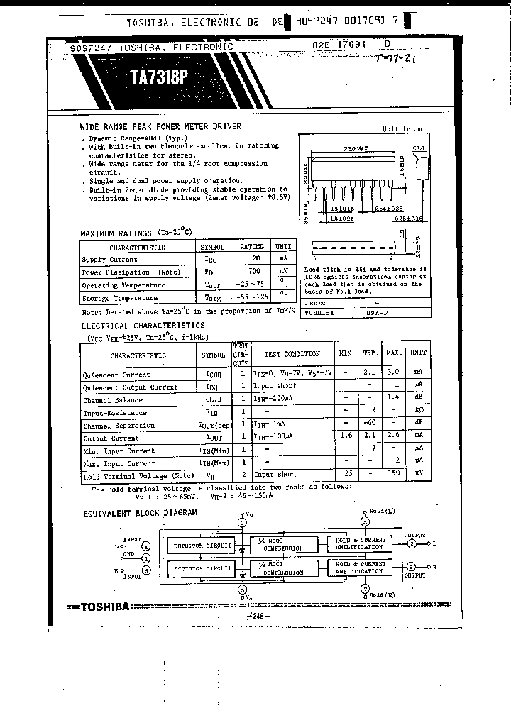 TA7318P_72327.PDF Datasheet