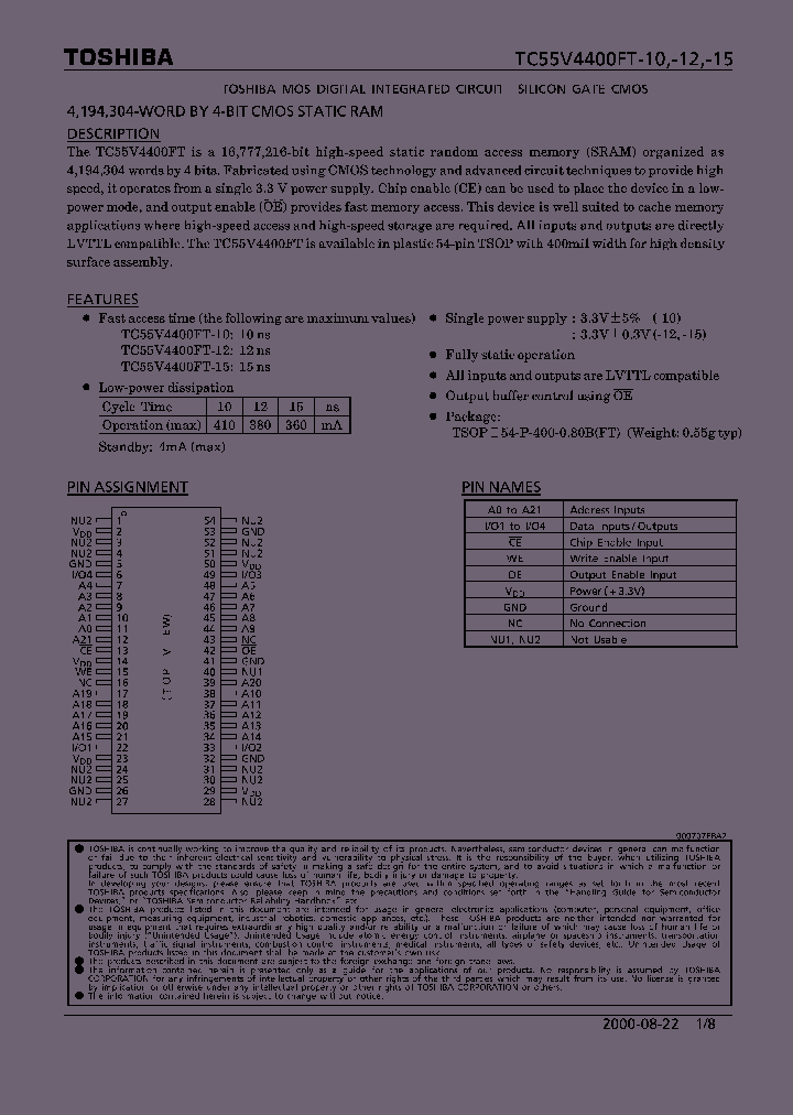 TC55V4400FT-10_113450.PDF Datasheet