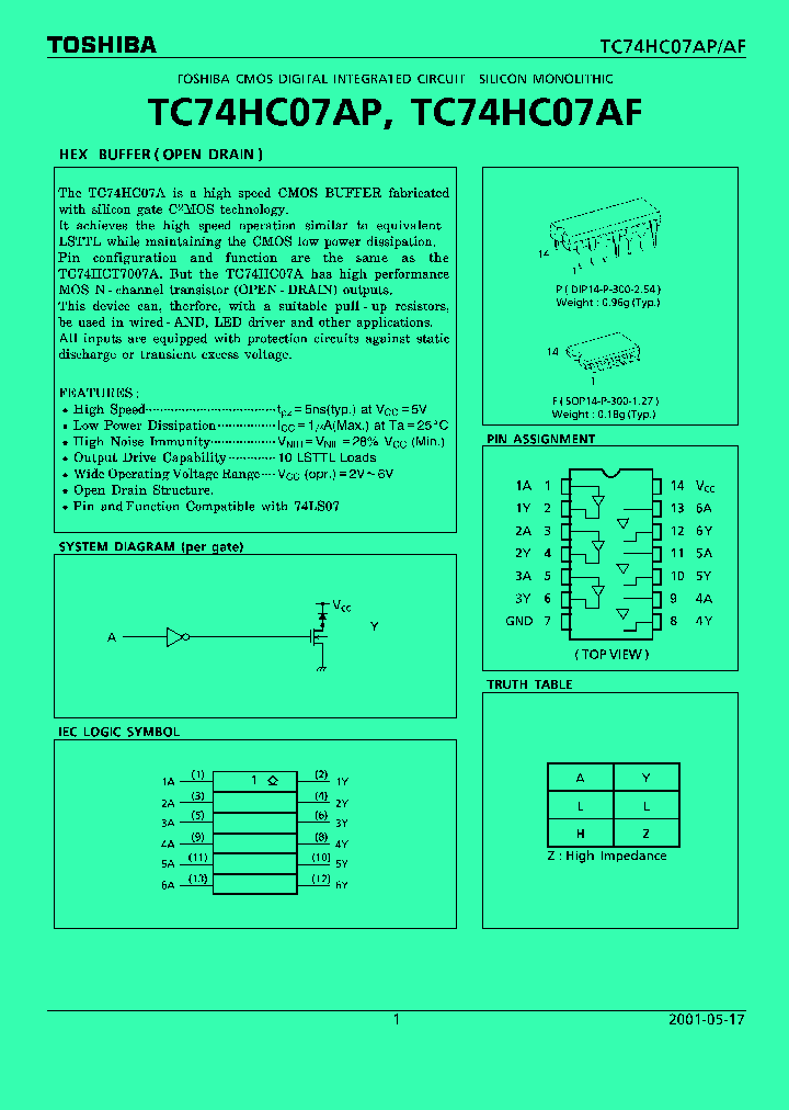 TC74HC07AF_99997.PDF Datasheet