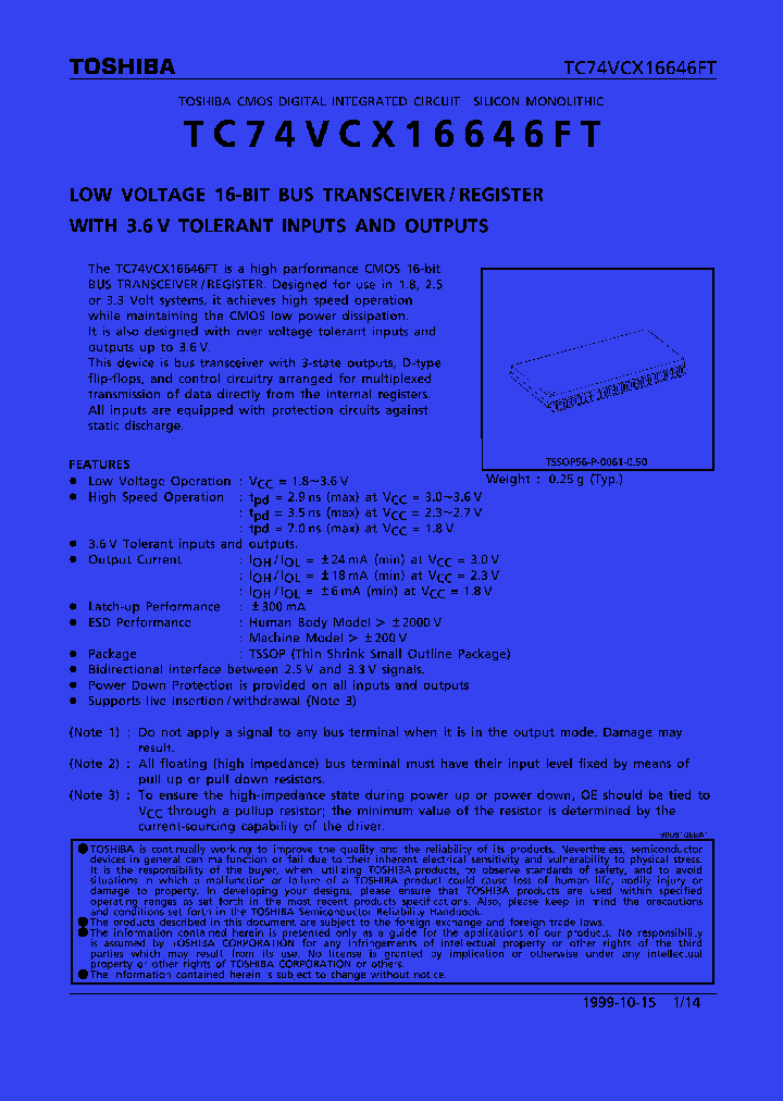 TC74VCX16646FT_36818.PDF Datasheet