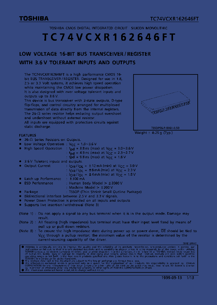 TC74VCXR162646FT_36848.PDF Datasheet