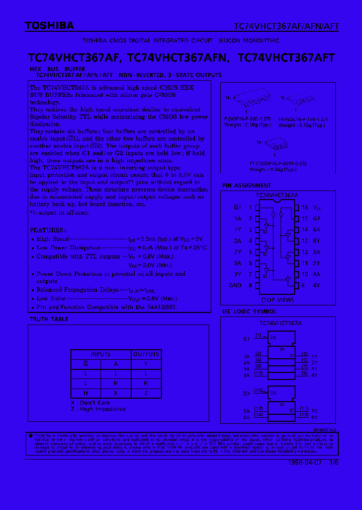 TC74VHCT367AF_90765.PDF Datasheet