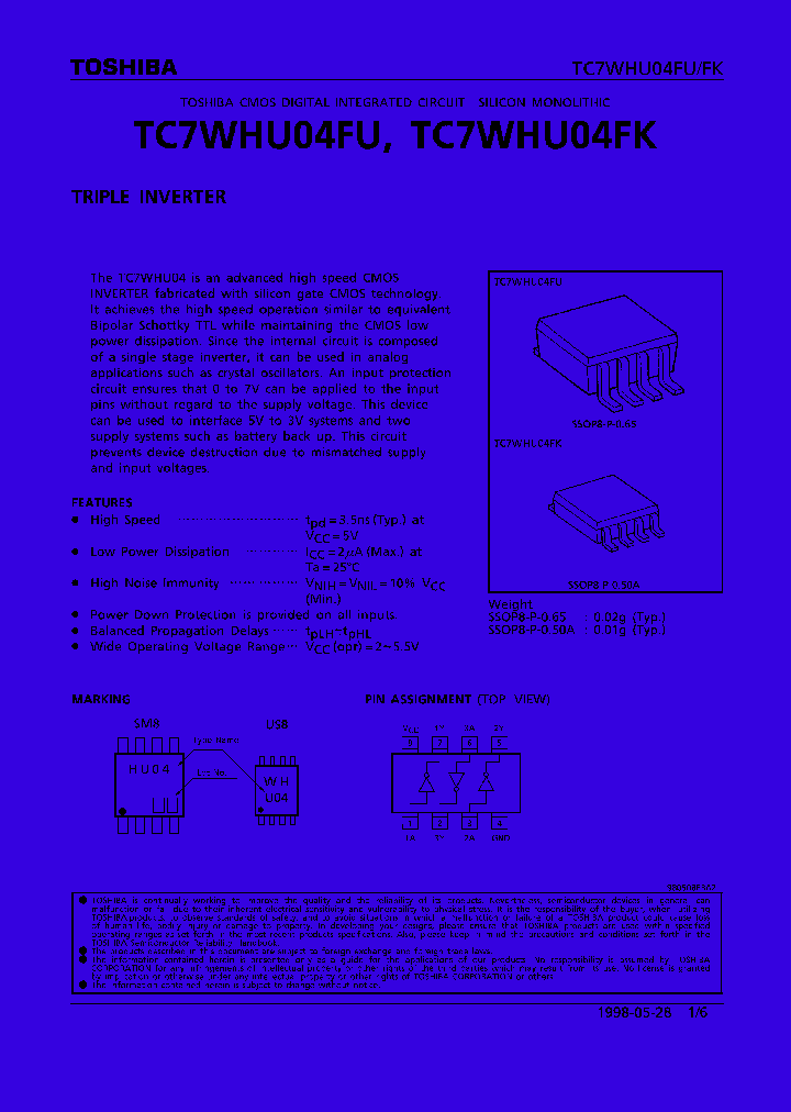 TC7WHU04_94905.PDF Datasheet