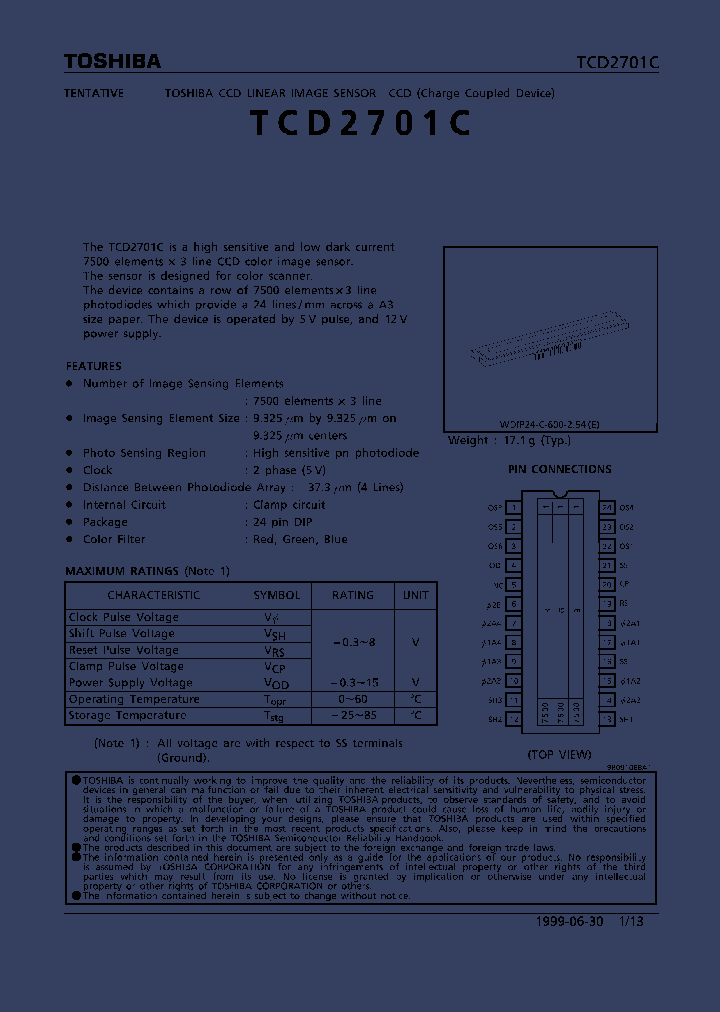 TCD2701C_70191.PDF Datasheet