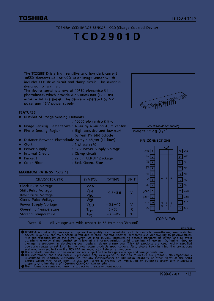 TCD2901D_70192.PDF Datasheet