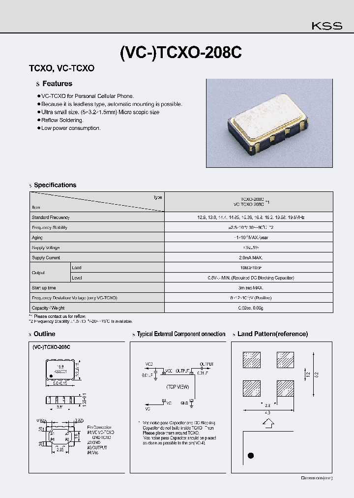 TCXO-208C_195976.PDF Datasheet