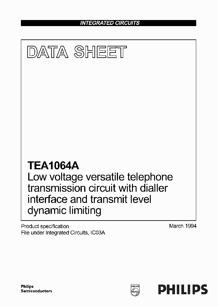 TEA1064A_83808.PDF Datasheet