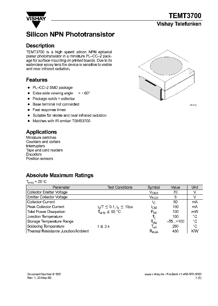 TEMT3700_69221.PDF Datasheet