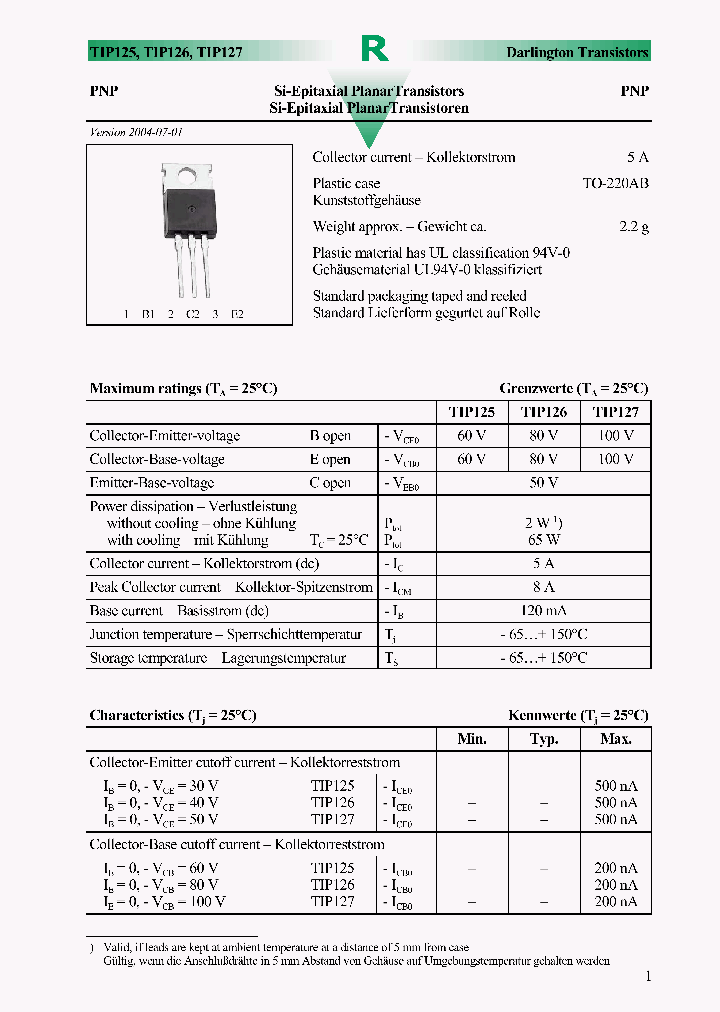 TIP125A_177214.PDF Datasheet