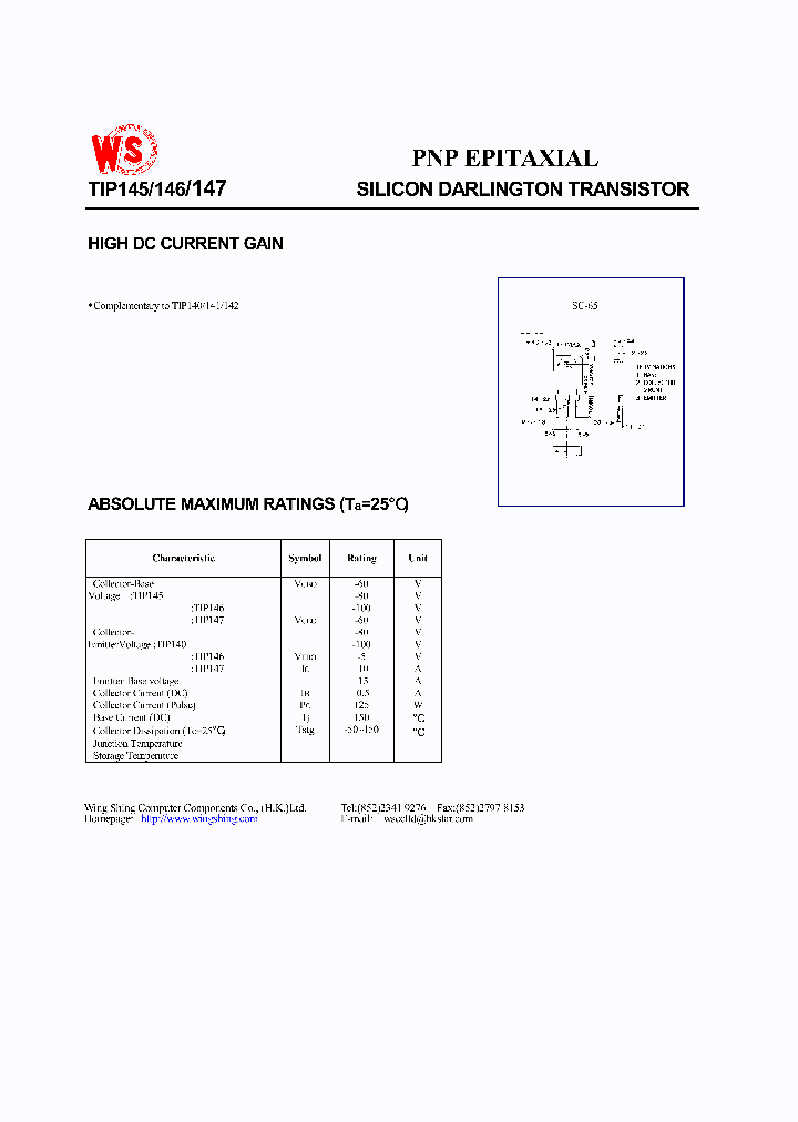 TIP147_137819.PDF Datasheet