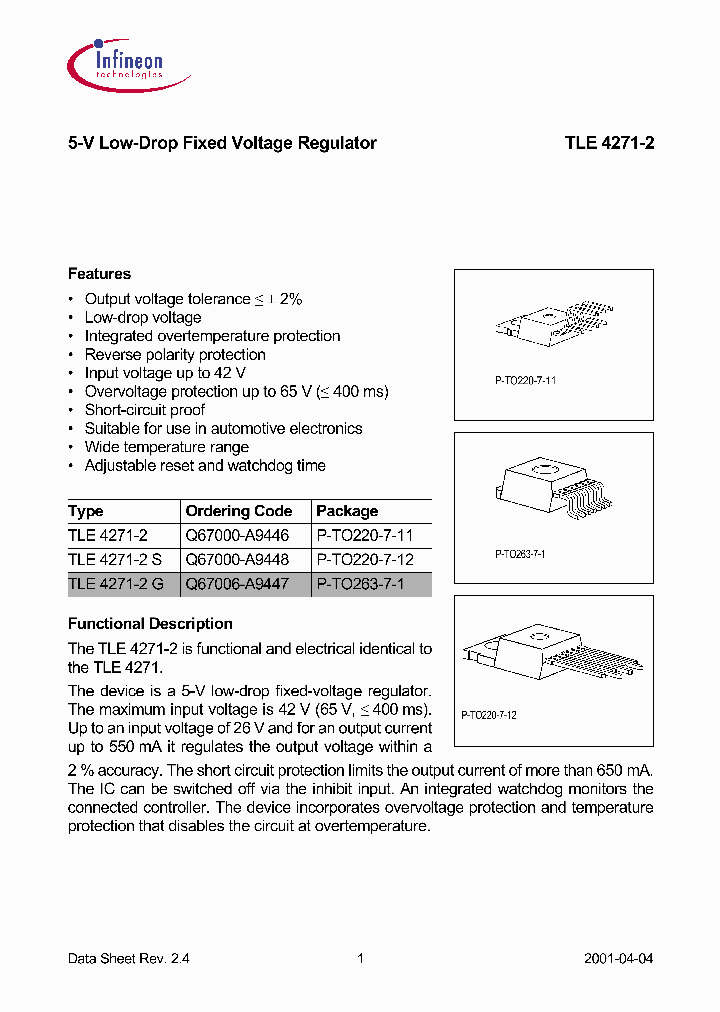 TLE4271_101942.PDF Datasheet