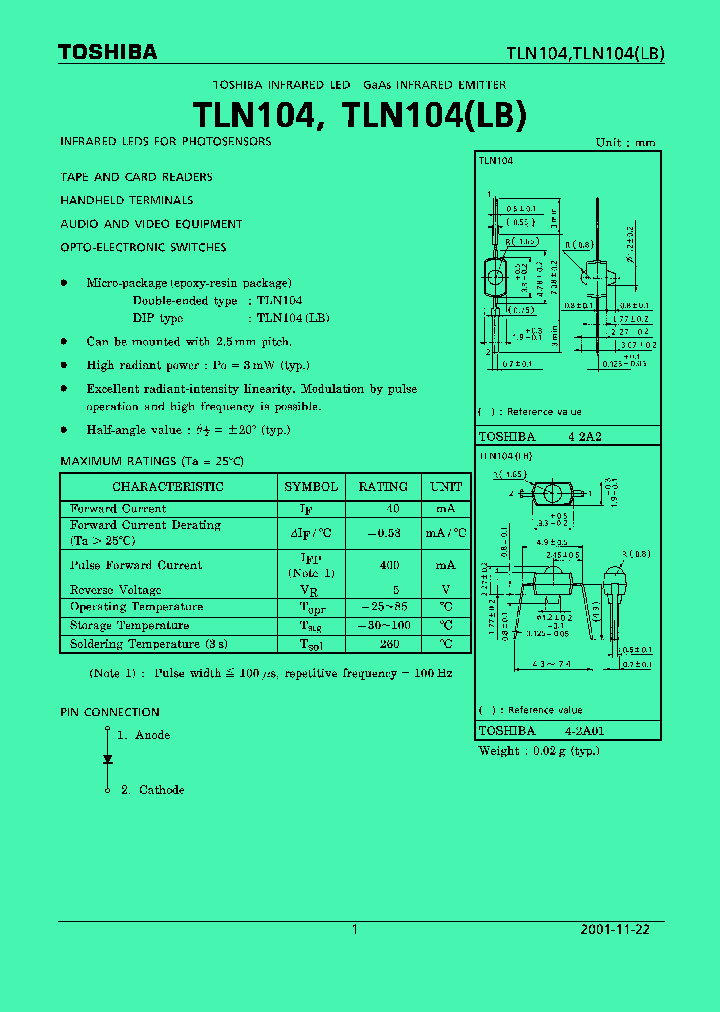 TLN104_66882.PDF Datasheet