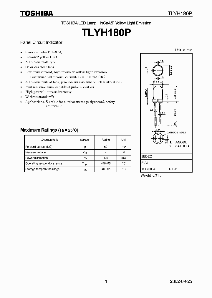 TLYH180P_66271.PDF Datasheet