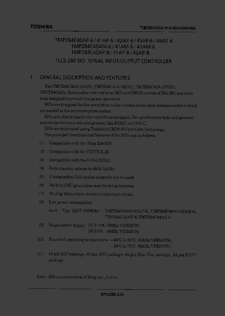 TMPZ84C40AM-6_31394.PDF Datasheet