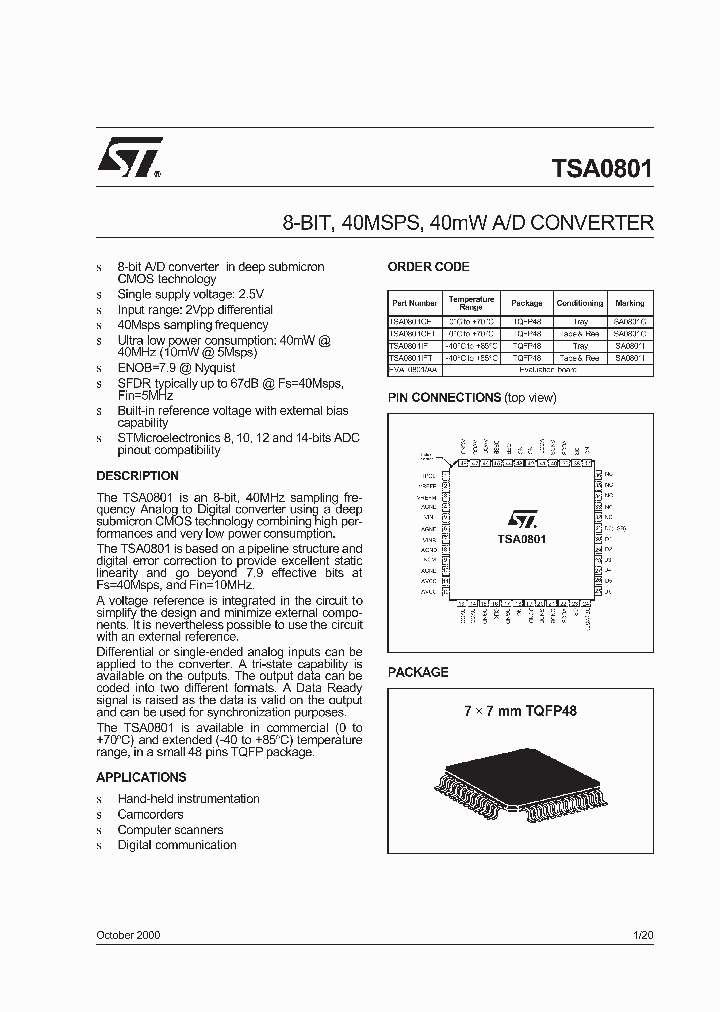 TSA0801_63350.PDF Datasheet