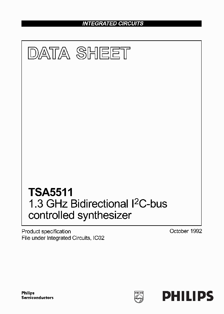 TSA5511_63395.PDF Datasheet