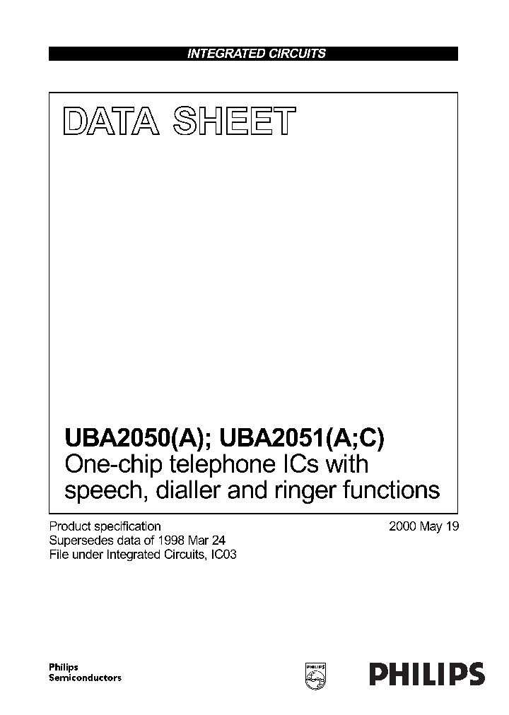 UBA2050_60909.PDF Datasheet