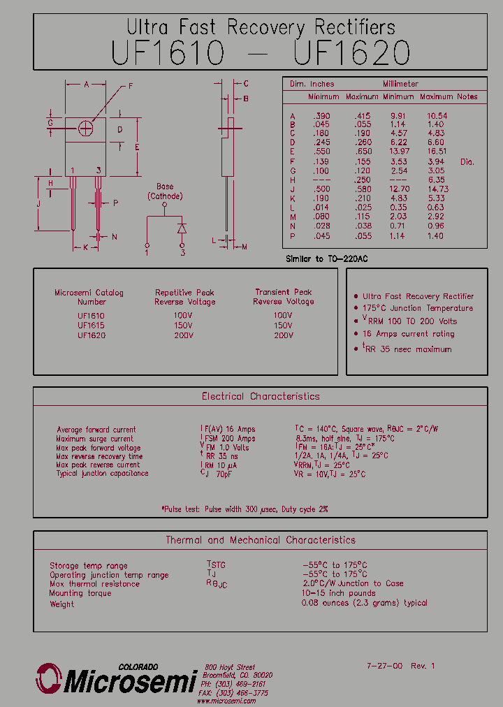 UF1610_60377.PDF Datasheet