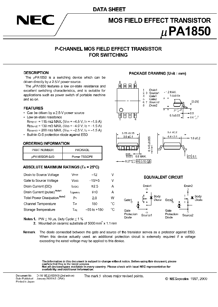 UPA1850_144674.PDF Datasheet