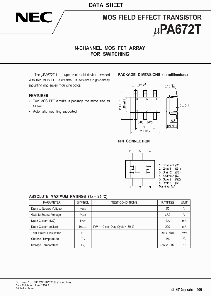 UPA672_155000.PDF Datasheet