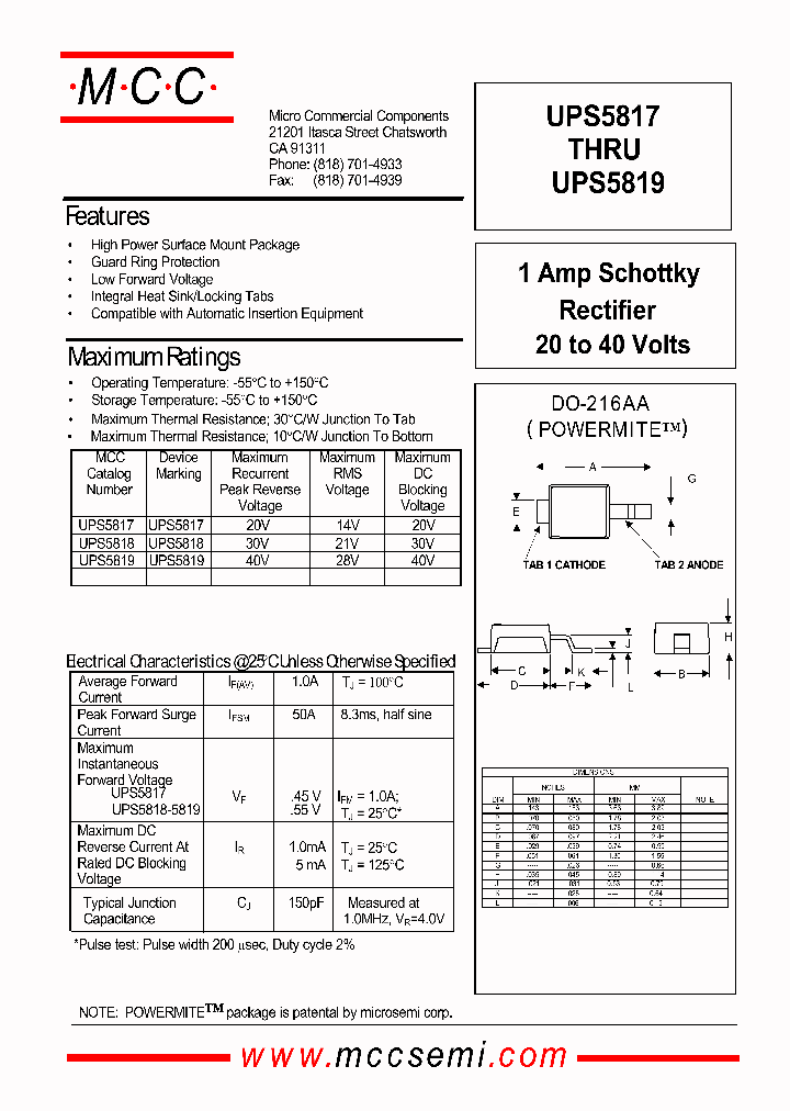 UPS5817_58679.PDF Datasheet
