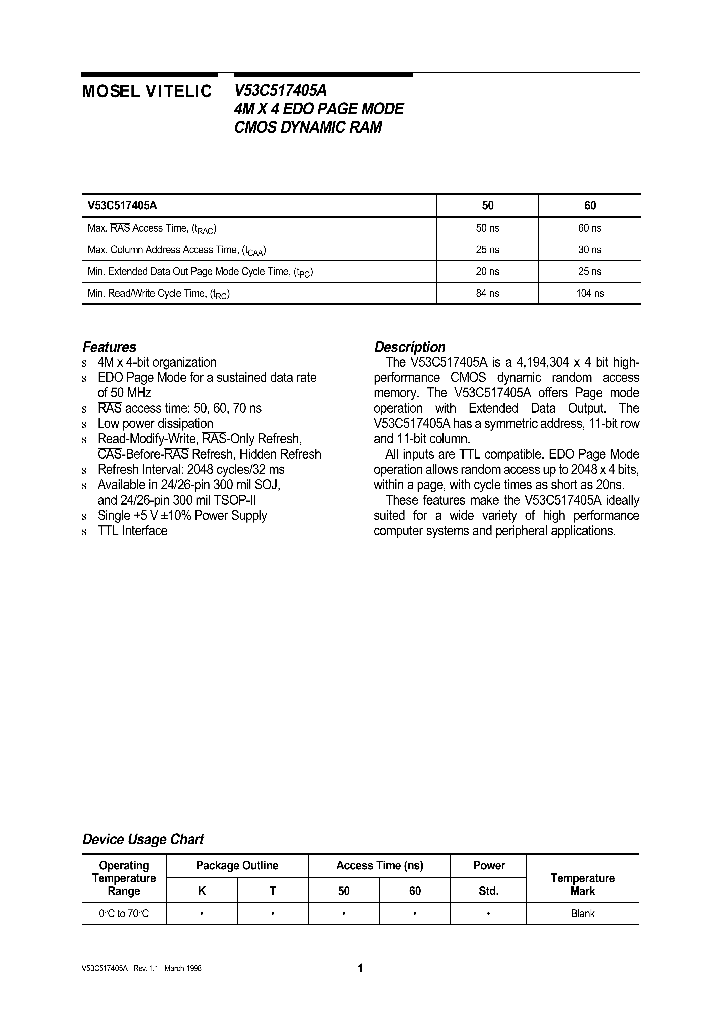 V53C517405A_167936.PDF Datasheet
