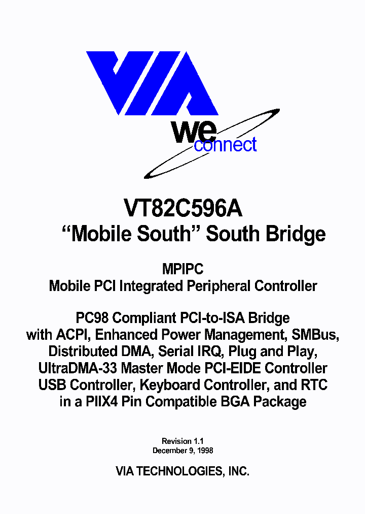VT82C596_54251.PDF Datasheet